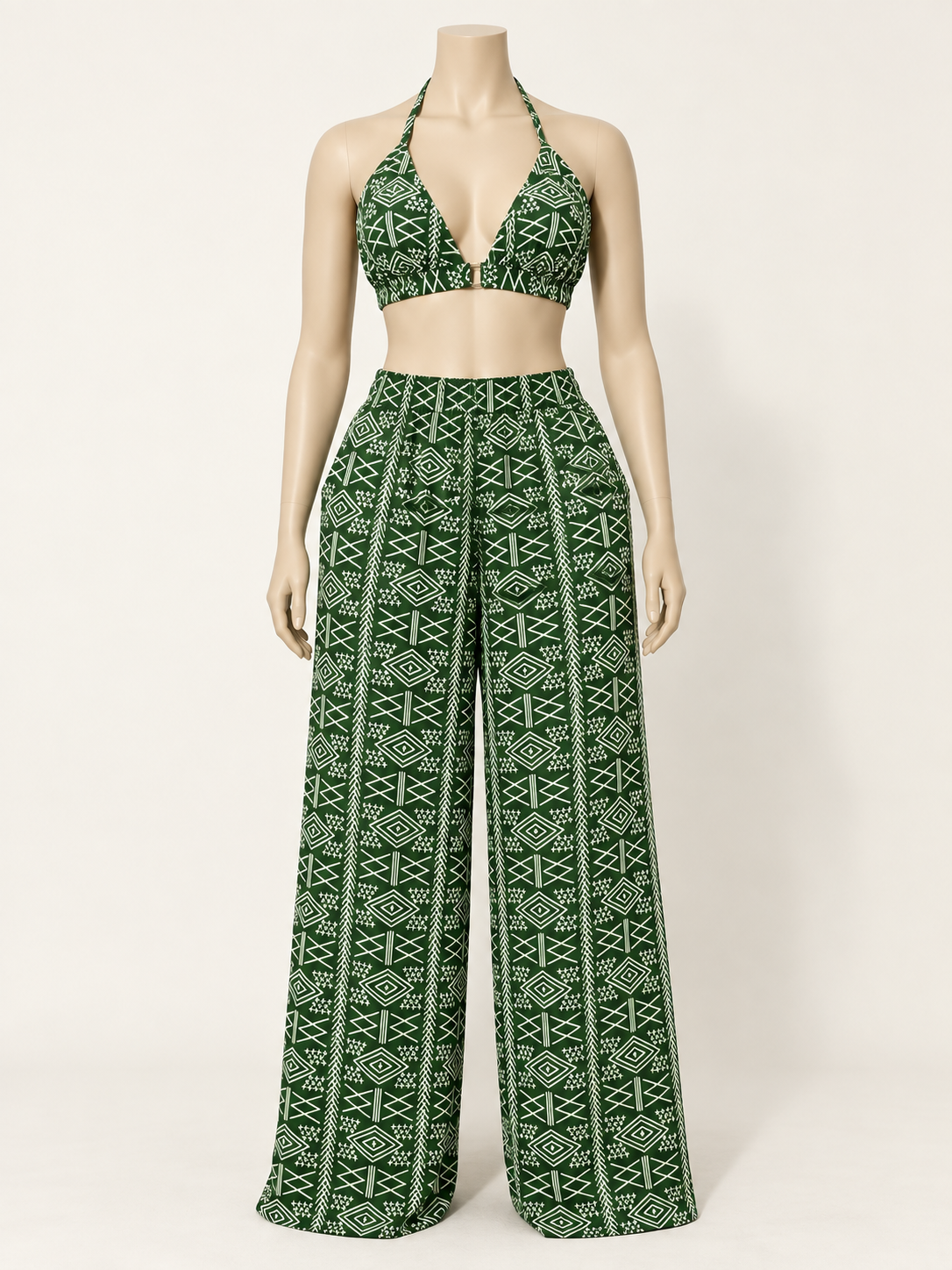 Allure — Ensemble dos nu et pantalon palazzo