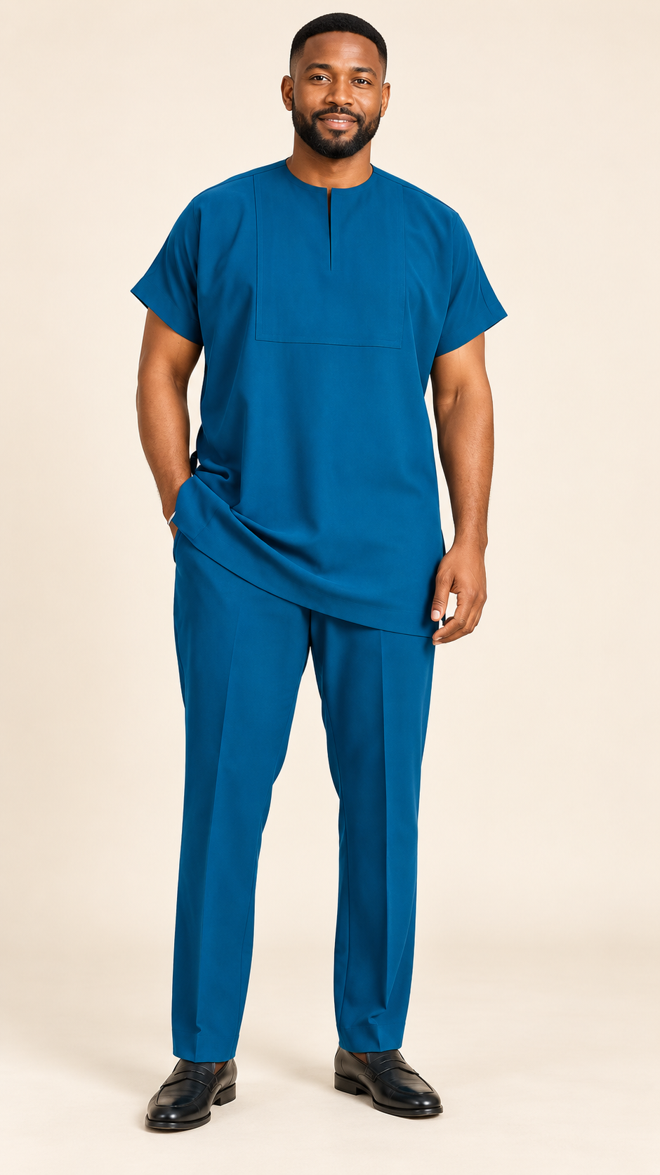 Essentiel — Ensemble bleu pétrole